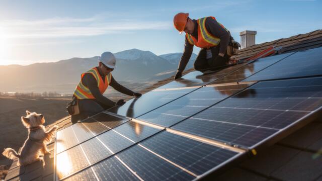 Solar panels installation